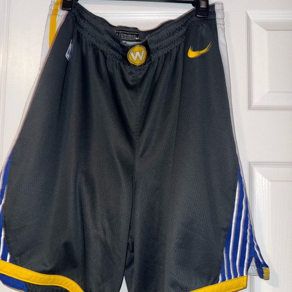 Nike Black and Blue Athletic Shorts